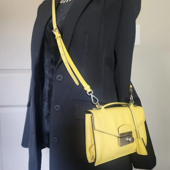 Authentic Prada Saffiano Top Handle Bag Or Crossbody Bag - Picture 5 of 16